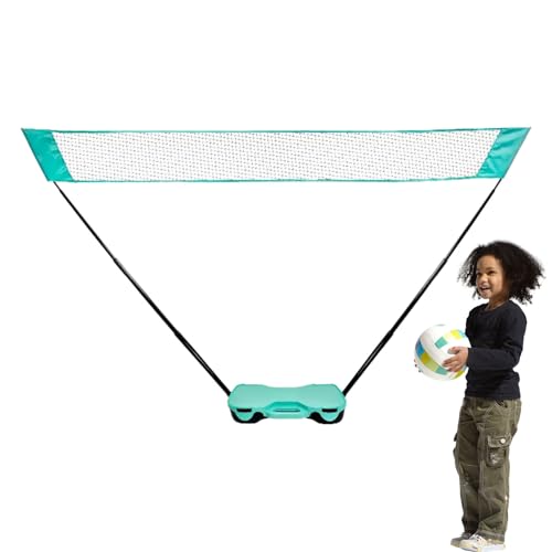 Folding Badminton Net, Foldable Volleyball Tennis Gear, Badminton Net Set, for Backyard Driveway Beach Outdoor Indoor Volleyball Tennis Courts Games Parties Family Vacations