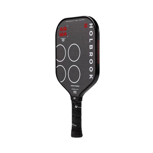 Holbrook ARMA Series Metallic Pickleball Paddle – Carbon Fiber Paddle with Dual-Density Core | USAPA Approved for Tournament Play | Control & Power - style: S Metallic