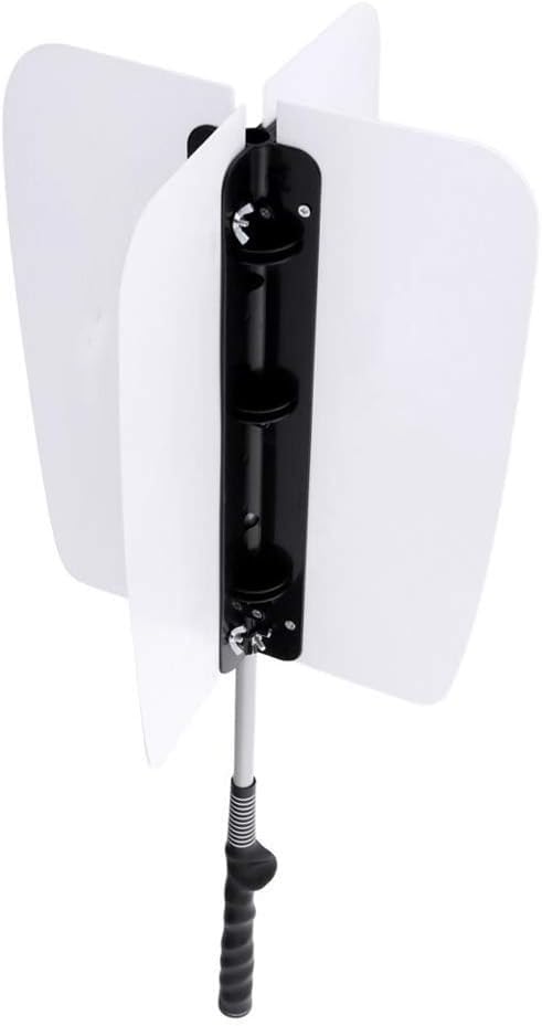 HOW TRUE Golf Power Resistance Trainer Golf Swing Trainer Golf Power Swing Fan, White
