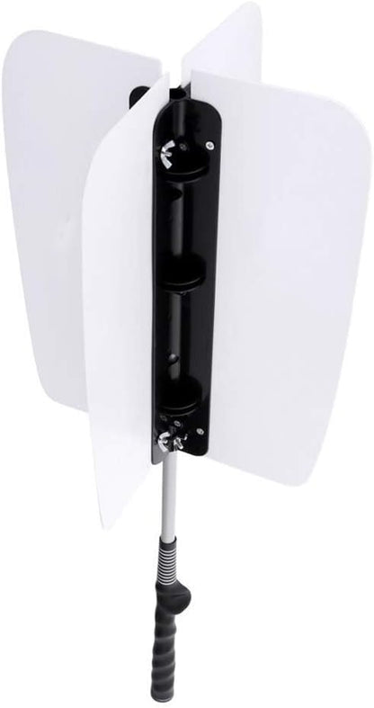HOW TRUE Golf Power Resistance Trainer Golf Swing Trainer Golf Power Swing Fan, White