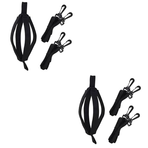 SUPVOX 2 Sets Volleyball Training Belt Volleyball Practice Equipment Vertical Jump Trainer Volleyball Exercise - color: Blackx2pcs, size: 87x1.3cmx2pcs