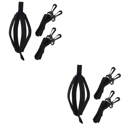 SUPVOX 2 Sets Volleyball Training Belt Volleyball Practice Equipment Vertical Jump Trainer Volleyball Exercise - color: Blackx2pcs, size: 87x1.3cmx2pcs