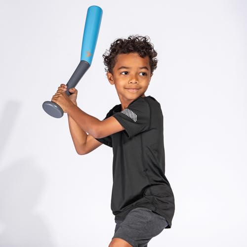 V-Swing Bat Mini + Juke Balls 12-Pack Foam Ball Bundle – Lightweight Indoor/Outdoor Training Balls with Raised Seams for Spin, Curveballs, Backyard Games & Batting Practice Training Plus Swing Trainer