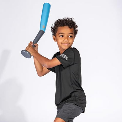V-Swing Bat Mini + Juke Balls 12-Pack Foam Ball Bundle – Lightweight Indoor/Outdoor Training Balls with Raised Seams for Spin, Curveballs, Backyard Games & Batting Practice Training Plus Swing Trainer