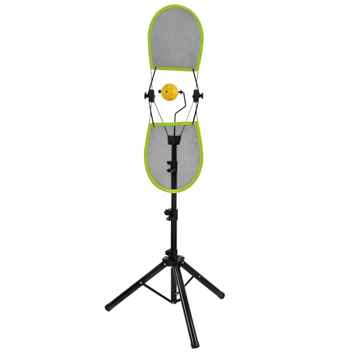Pickleball Topspin Trainer,Solo Pickleball Practice Equipment,Portable Pickleball Training aids- Master Topspin&Backspin Techniques,Multi-Setting Trainer for Courts,Homes&Beyond