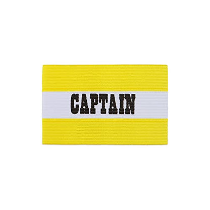 Champion Sports Soccer Captain's Arm Band - Yellow/White - One size