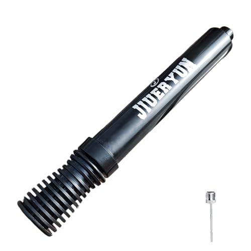 Ball Pump for Sports Balls - Push & Pull Inflating System - Hand Pump for All Exercise Balls - Volleyball Pump, Basketball Inflator, Football & Soccer Ball Air Pump - color: BLACK-DUALACTION