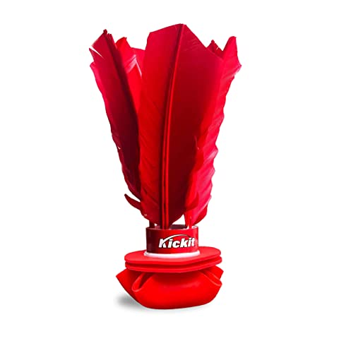 Kickit | The Original Birdie Soccer Trainer | Play Outdoors, Indoors or Backyard, Beach or Tailgate, All Ages Fun & Travel Friendly - color: Red