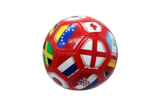World Flag Soccer Skills Training Ball, Size 2, Red