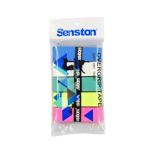 Senston New Rackets Grip Anti Slip Perforated Super Absorbent Tennis Overgrip Badminton Overgrip Pickleballs Overgrip - color: 5 colors, style: flat