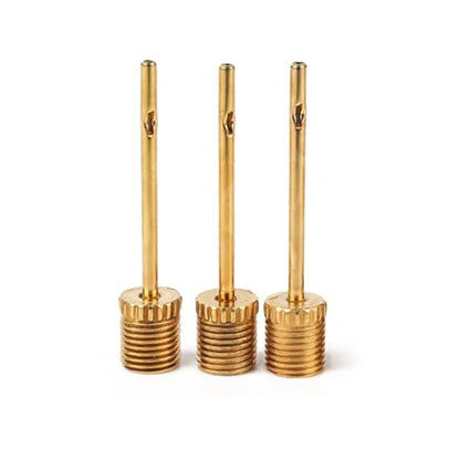 3 Pack Pump Inflating Needles,No Break Heavy Duty Air Pump Needles for Balls, Stainless Steel Body，Gold