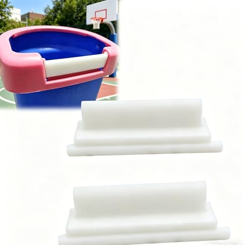 Basketball Hoop Height Lock Replacement Compatible with Little Tikes Easy Score - Snap-On Height Adjustment Clip, Tool-Free Repair Part - color: White