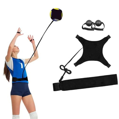 2set Elasticity Volleyball Training Kit Improves Dribbling Skills Soccer Aid Spike Trainer Adjustable