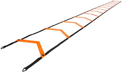 JAWKU Speed and Agility Ladder, Extra Long 21-Foot with 15-Rungs to Improve Balance, Acceleration, Lateral Speed, Change of Direction, and Body Control