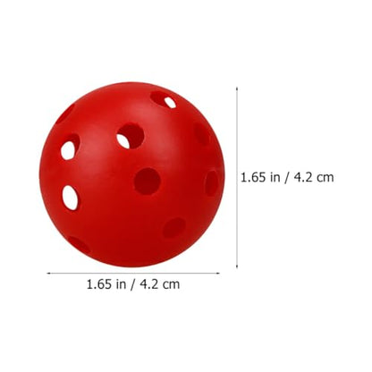 Cabilock 50pcs Practice Golfing Balls Porous Plastic Training Balls Multi-Color Indoor Golf Supplies for Swing and Driving Range Training