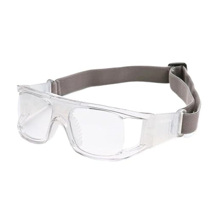 Dribbling Goggles Basketball 3PCS Men Anti-slip Sports Glasses Wider View Eyewear for Soccer Cycling - color: WHITE