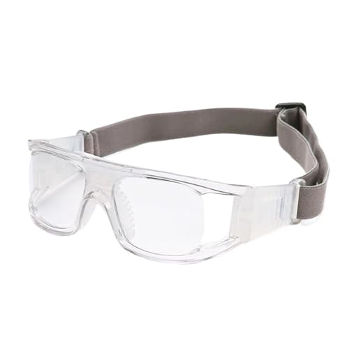 Dribbling Goggles Basketball 3PCS Men Anti-slip Sports Glasses Wider View Eyewear for Soccer Cycling - color: WHITE