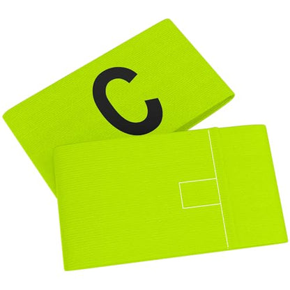 Great Call Athletics Captain Arm Bands 8 Pack Soccer Lacrosse Football Armbands Adjustable Adult Youth Captains Arms Color - color: Yellow