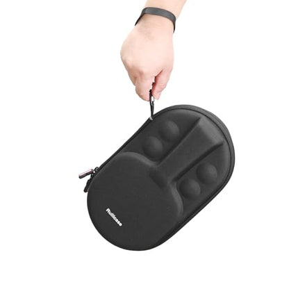 Carrying Case for Ping Pong Paddles/Table Tennis Paddles/Racquet Cyber Shape Hexagon,Fits for 2 Paddles and 4 balls - color: Small Black