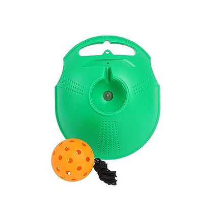 2 Pieces Pickleball Rebound Practice Tool with 40 Holes Ball Cord Lightweight Sturdy Baseboard Self Study Training Equipment Suitable for