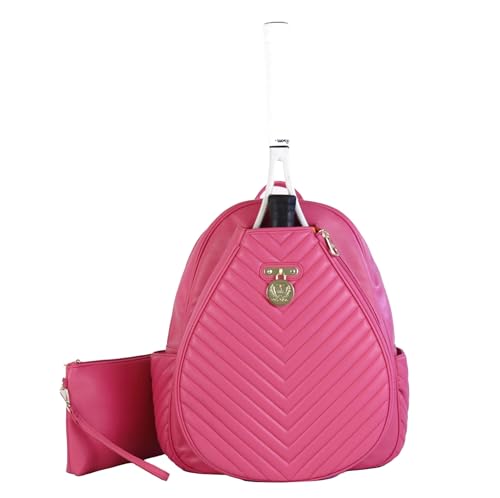Court Couture Monaco Chevron Peony Tennis/Pickleball Backpack