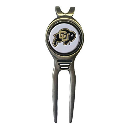 Divot Repair Tool Removable Magnetic Ball Marker-Best Divot Fixer - style: COLORADO BUFFALOES