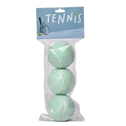 Tennis Balls 3 Pack with Standard Elasticity, Daily Training and Practice Tennis Balls, Pink, Green, Yellow