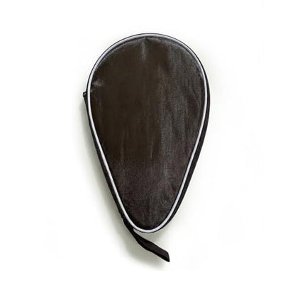 Colorful Table Tennis Racket Cover Ping Pong Paddle Bag Table Tennis Racket Case - color: Pure Black