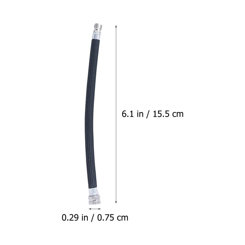 LIOOBO Air Cylinder Extension Tube: 5Pcs Bicycle Tire Inflator Air Pullers Tubes Replacement Exercise Ball Pump Hose for Yoga Ball Basketball
