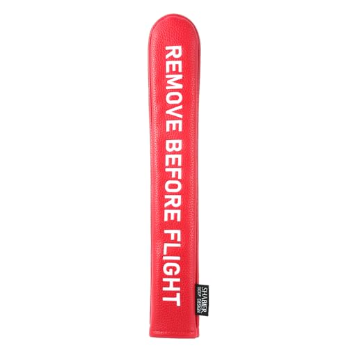Golf Head Cover with RBF Design for Golf Club - size: for Golf Alignment Stick, style: Red