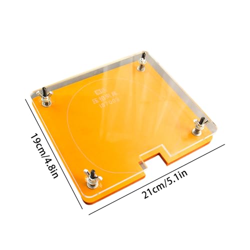 Table Tennis Paddle Press, Precision Manual Cutter, 8.27x7.48 Inches Rubber Edge Tool with Blade, Solid Aluminum Device, Training Aid with Easy Handling, Club Supplies for Coaches, Beginners Use