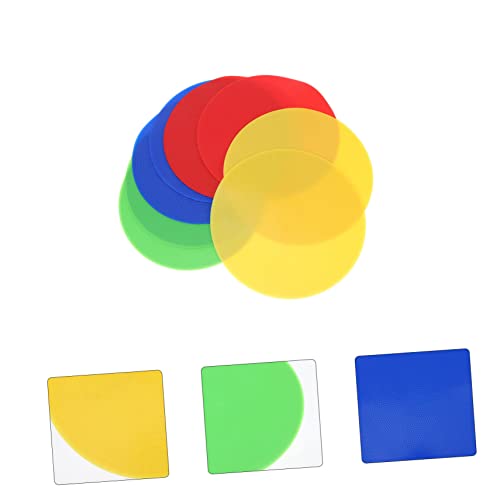 INOOMP 8pcs Markers for Sports Training Landmark Pads Red Yellow Green for Soccer Basketball Football and Classroom Activities