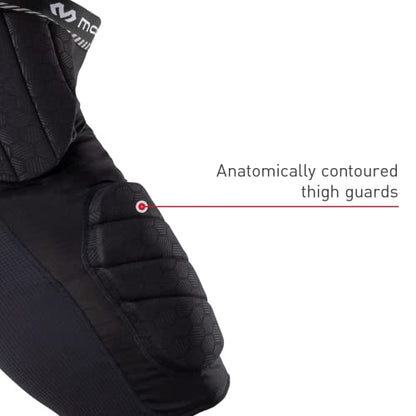McDavid Youth Integrated 5-Pad Girdle, Durable & Breathable Padded Support with Hard-Shell Thigh Guards Football Kids - size: Youth-M, style: Black