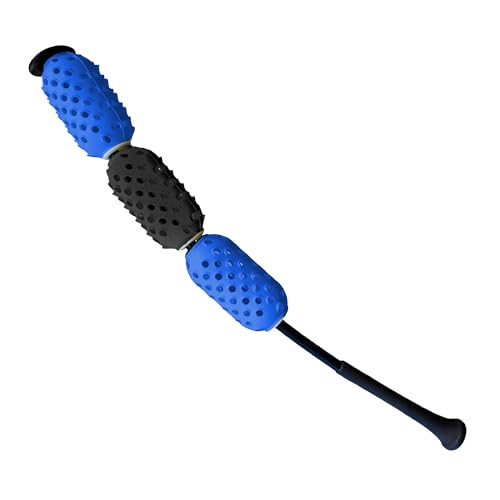 Aero Swing Baseball & Softball Swing Trainer – Air Resistance Bat Speed Trainer, Improves Swing Speed Up to 20 MPH, Batting Aid for Youth & Adults, On-Deck Warm-Up Bat - color: Black and Blue, size: AERO-BAT Pro