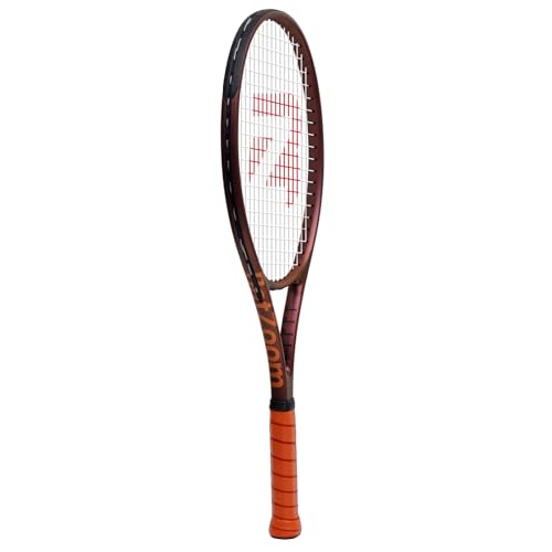 BatZoom Tennis Racket for Beginners & Adults - Lightweight Graphite Racquet with Comfortable Grip | Shock Reduction Technology | Includes Carrying Bag(Color Options) - color: Bronze-Gold