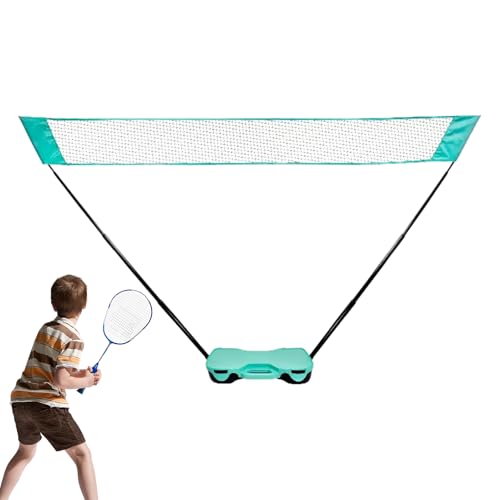Portable Badminton Net - Foldable Gear Sports - Backyards Badminton Sets | for Backyard Driveway Beach Outdoor Indoor Volleyball Tennis Courts Games Parties Family Vacations