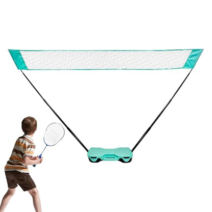 Folding Badminton Net, Foldable Volleyball Tennis Gear, Badminton Net Set, for Backyard Driveway Beach Outdoor Indoor Volleyball Tennis Courts Games Parties Family Vacations
