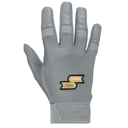 SSK Showcase Youth Baseball Batting Gloves - Durable Full Cabretta Leather Glove - 8 Colors
