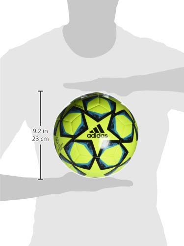adidas Finale 20 Club - color: Solar Yellow/Black/Signal Cyan, size: 5