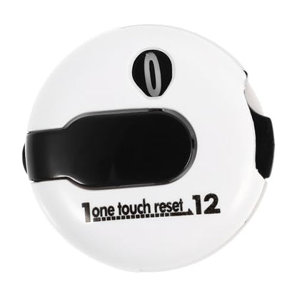 Golf Score Counter with Hat Clip, Portable Mini Stroke Tally Counter, White Golf Scoring Device for Outdoor Use and Golfers