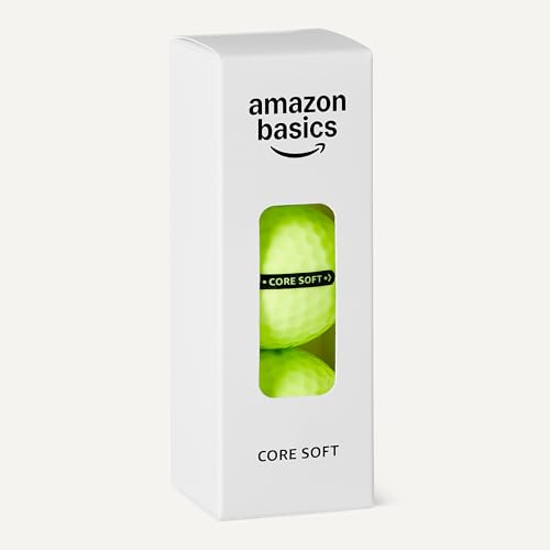 Amazon Basics Core Soft Golf Balls - color: Yellow, style: 24-Pack