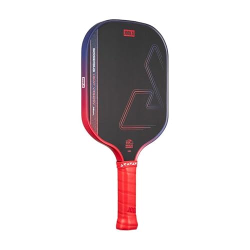 JOOLA SCORPEUS Heat Vision 16mm Pickleball Paddle - Standard Shape - Textured Carbon Fiber Surface for Spin - SK Film for Reduced Vibration - USAP Approved - NFC Chip Enabled - color: Ignite Blaze Red, size: Scorpeus - 16mm