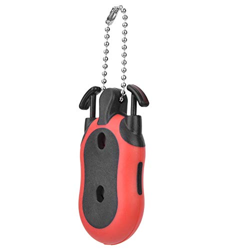 Golfs Score Counter, Portable Golfs Bag Shape Score Counter One Person Shows 1-99 Points with Key Ring for Competitions Games (Red