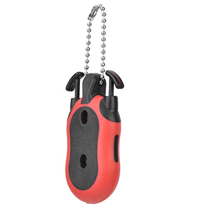 Golfs Score Counter, Portable Golfs Bag Shape Score Counter One Person Shows 1-99 Points with Key Ring for Competitions Games (Red
