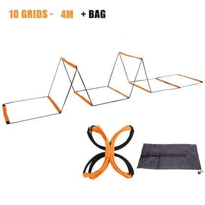 Dual-Purpose Soccer Training Jump Ladder Multifunctional Agility Ladder Speed Training Coordination Footwork Football Equipment Sports Equipment
