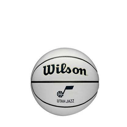 WILSON NBA Team Autograph Mini Basketball - Utah Jazz, Size 3-22"