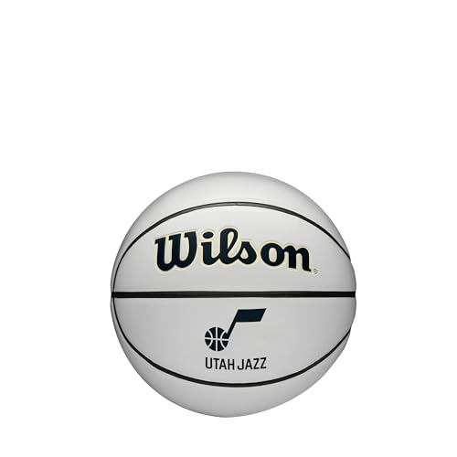 WILSON NBA Team Autograph Mini Basketball - Utah Jazz, Size 3-22"