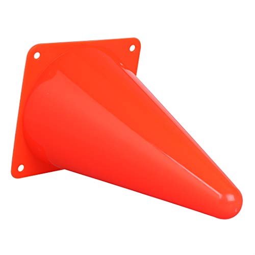 CARTMAN Plastic Training Cones (Set of 12/24 Pack 9" or 12/24 Pack 7" or 12/24 Pack Disc Cone) Agility Soccer Cones, Indoor Outdoor and Festive Events Field Marker Agility Cones