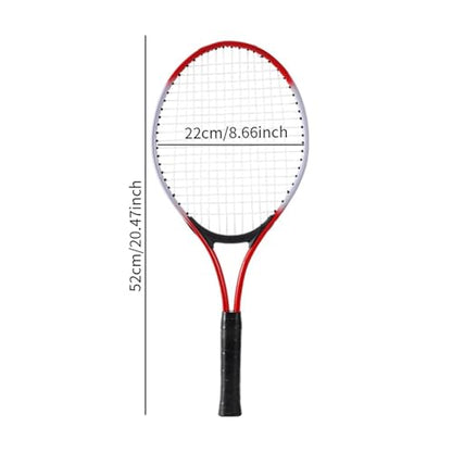 Only Tennis Racket, Tennis Equipment, Non-Slip Grip, High Strength Nylon Strings, Professional for Park, Backyard and Outdoor Games, Kids Red