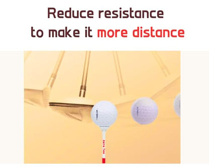 Reuseable & Unbreakable Plastic Golf Tee ‖ Reduced Friction. Perfect Strike ‖ USGA Approved & Patented in USA - color: RED, size: 2 3/4"